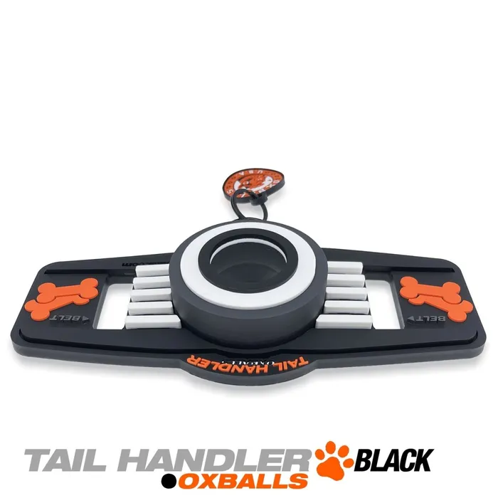Oxballs Anal Tail Handler Belt Strap Show Tail Black Oxballs Anal Tail Handler Belt Strap Show Tail Black