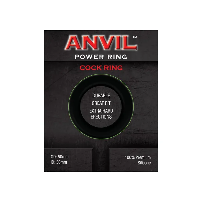 Anal Castle Megastore Anvil Black Power Ring