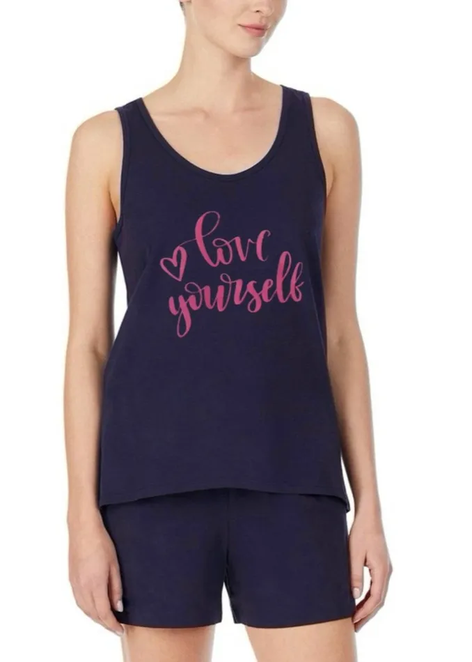 Anal Vest Shorts Pj Set Just Undies