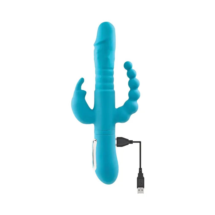 Evolved Vibrators A Thrusting Triple Rabbit Vibrator