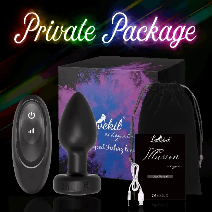 Laphwing Anal Illusion 354 Butt Plug Anal Vibrator With 7 Powerful Vibration Modes Laphwing