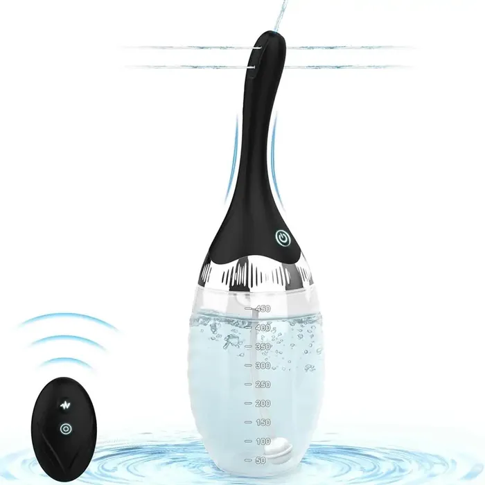 Remote Control Reusable Enema Kit Cleaner AntiBackflow Douche 15oz Adorime Anal