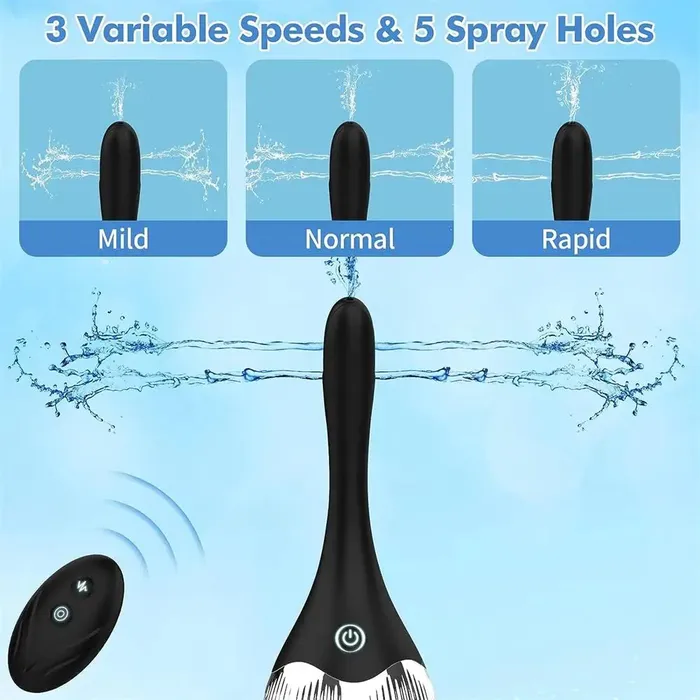 Remote Control Reusable Enema Kit Cleaner AntiBackflow Douche 15oz Adorime Anal