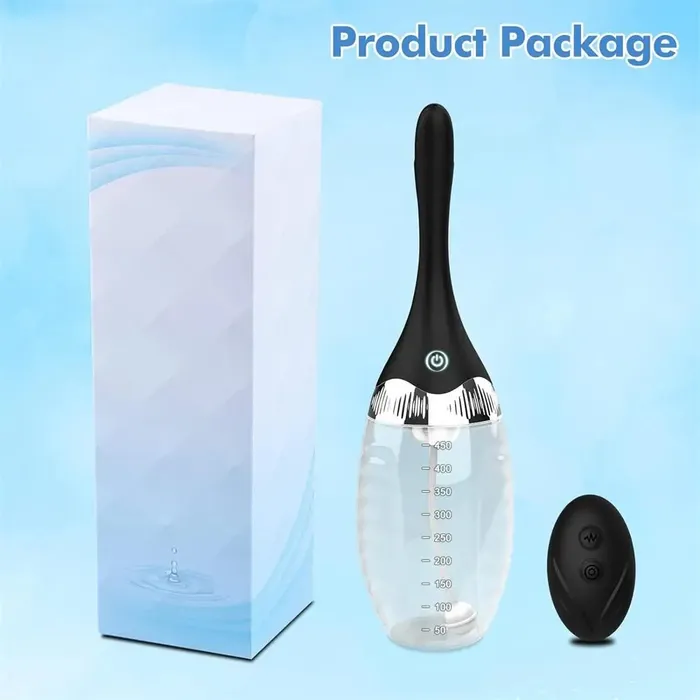 Remote Control Reusable Enema Kit Cleaner AntiBackflow Douche 15oz Adorime Anal
