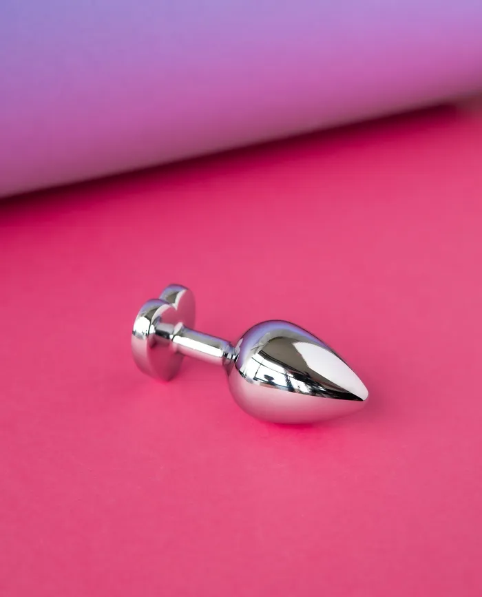 Winyi Anal Bejewelled Heart Metal Butt Plug