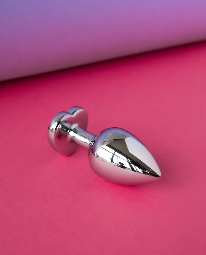 Winyi Anal Bejewelled Heart Metal Butt Plug