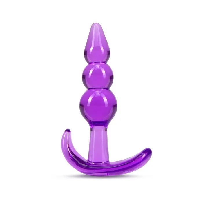 Anal B Yours Triple Bead Anal Plug Purple Blush