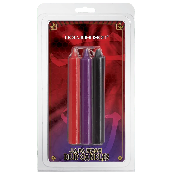 Anal Doc Johnson Japanese Drip Candles Set of 3 Doc Johnson