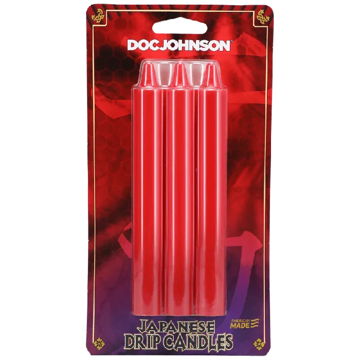 Anal Doc Johnson Japanese Drip Candles Set of 3 Doc Johnson