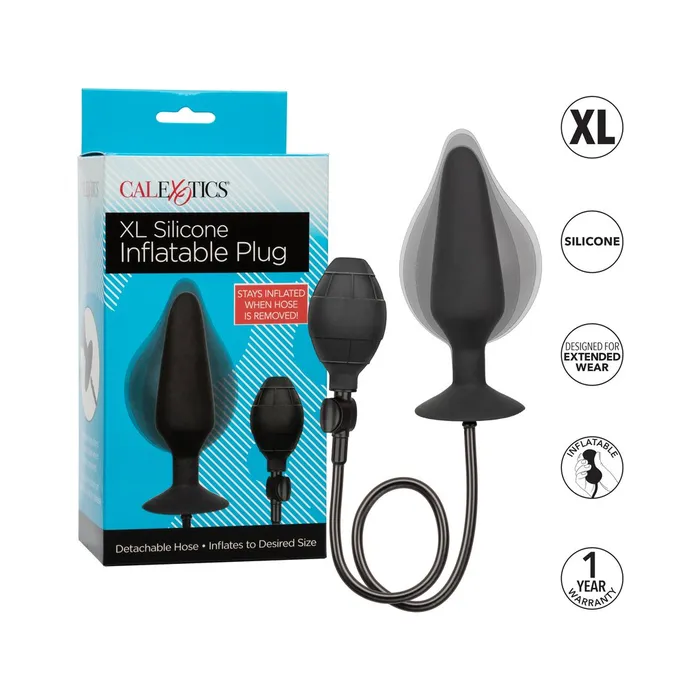 Calexotics Anal Silicone Inflatable Plug X Large Black Calexotics Anal Silicone Inflatable Plug X Large Black