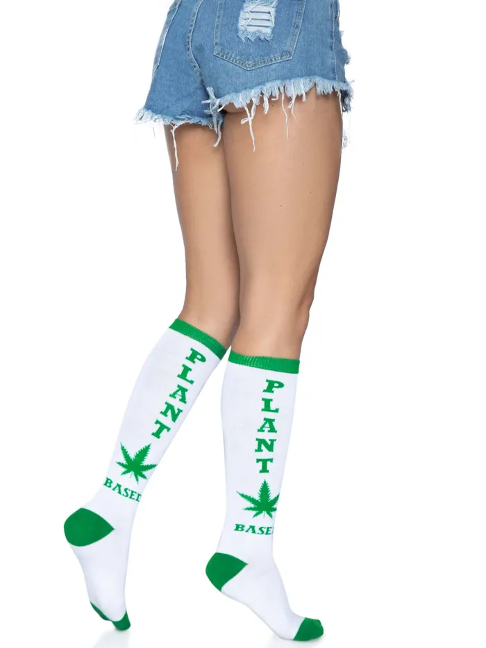 Leg Avenue Vibrators Plant Based Knee High Socks
