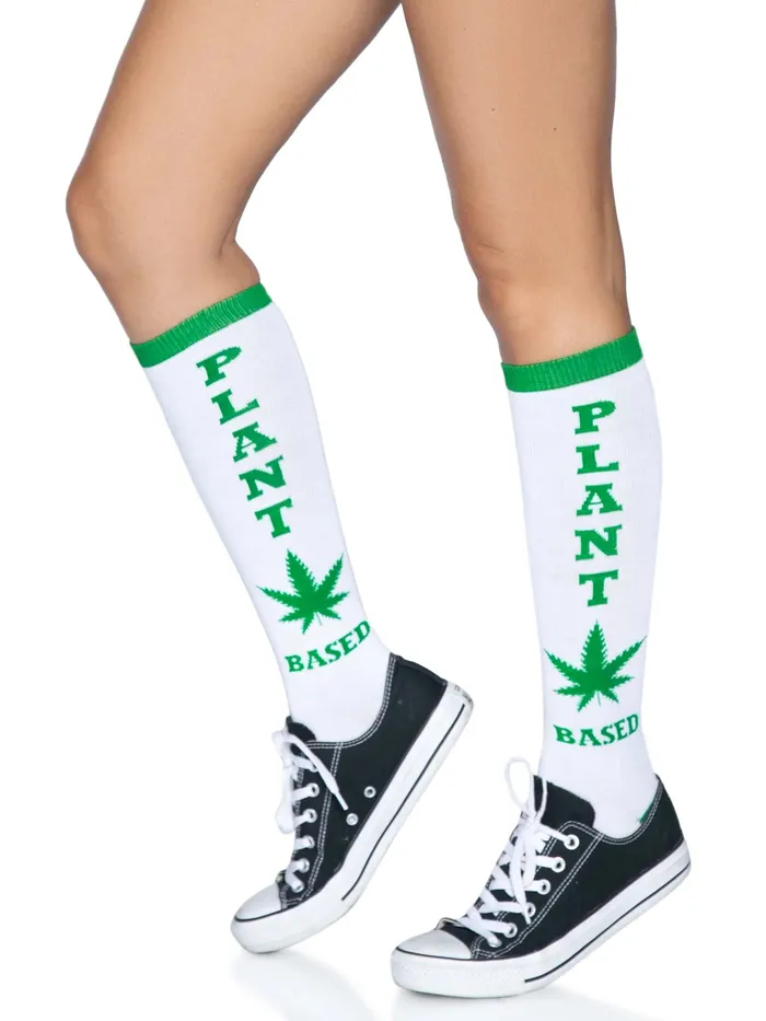 Leg Avenue Vibrators Plant Based Knee High Socks