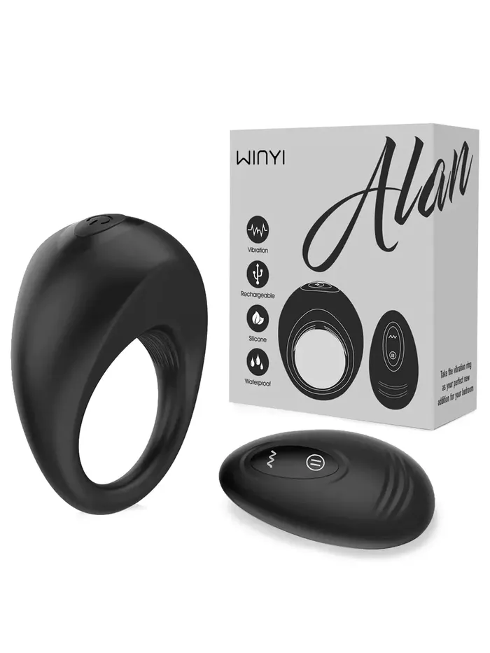 Winyi Winyi Alan Remote Control Vibrating Cock Ring Male Sex Toys